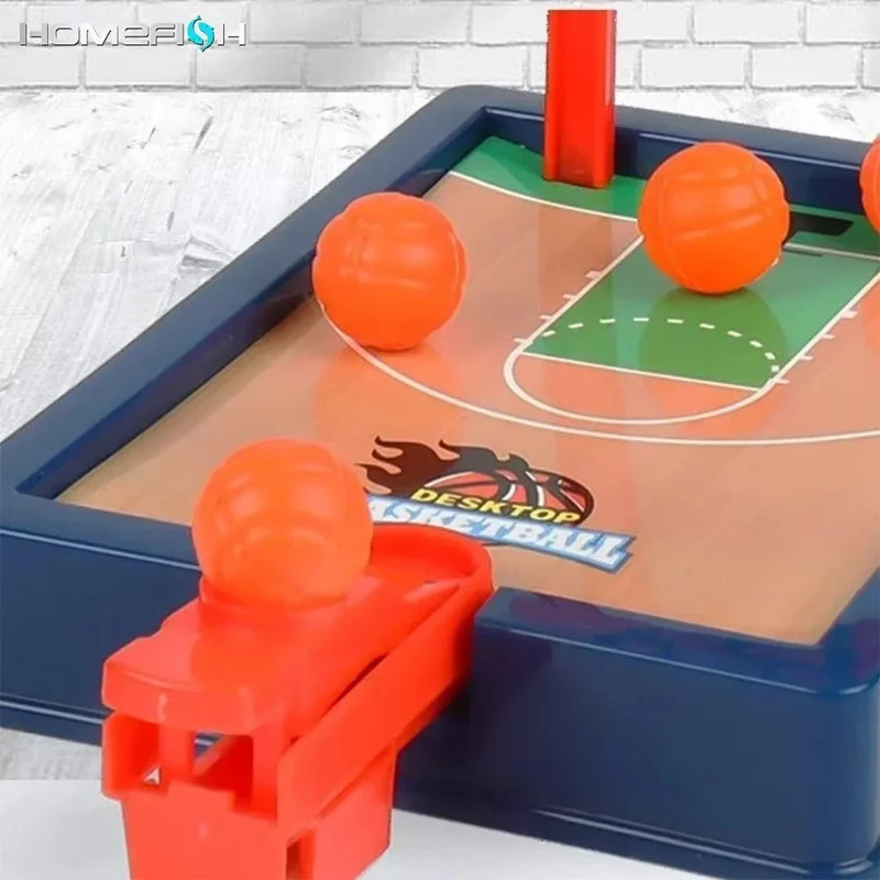 Mini basketball machine desktop portable travel or office game set, suitable for indoor or outdoor use.