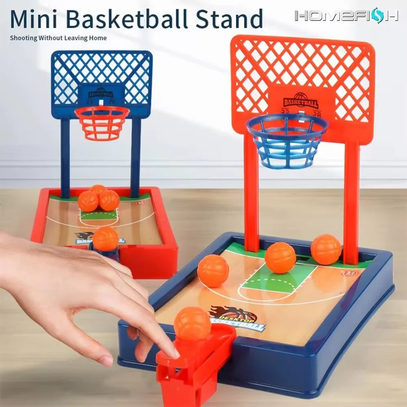 Mini basketball machine desktop portable travel or office game set, suitable for indoor or outdoor use.